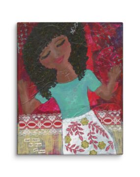 God Heard Her Praise Canvas Print